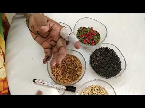 Hand with pressure points marked for seed therapy placement